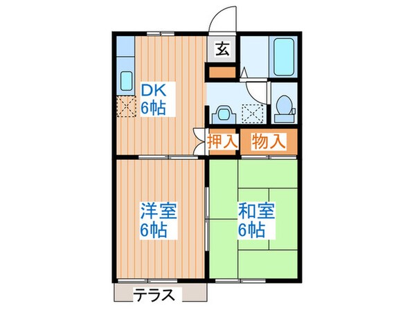 コスモライフＡの物件間取画像